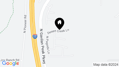 Map of 3763 W DESERT CREEK Lane, Anthem AZ, 85086