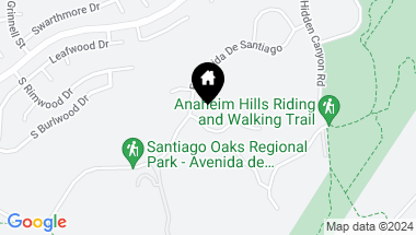 Map of 1110 S Tamarisk Drive, Anaheim Hills CA, 92807