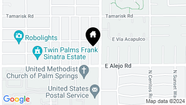 Map of 550 N Calle Marcus, Palm Springs CA, 92262