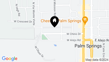 Map of 362 W Chino Drive, Palm Springs CA, 92262