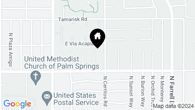 Map of 574 N Chiquita Circle, Palm Springs CA, 92262