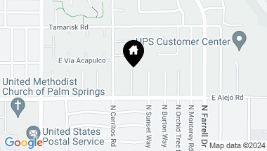 Map of 544 N Cantera Circle, Palm Springs CA, 92262