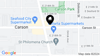 Map of 863 E Lincoln Street, Carson CA, 90745