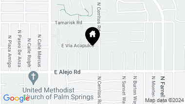 Map of 588 N Chiquita Circle, Palm Springs CA, 92262