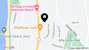 Map of 524 S Francisca Avenue, Redondo Beach CA, 90277