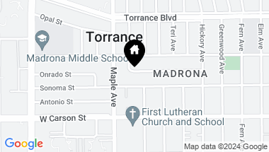 Map of 2914 Onrado Street, Torrance CA, 90503