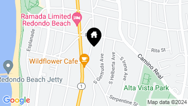 Map of 520 South Francisca Avenue , Redondo Beach CA, 90277
