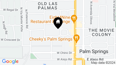 Map of 735 N Prescott Drive, Palm Springs CA, 92262