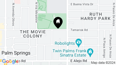 Map of 875 Tamarisk Rd, Palm Springs CA, 92262