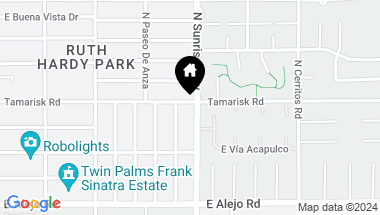 Map of 1655 TAMARISK Road, Palm Springs CA, 92262