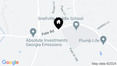 Map of 3125 Pate Road, Snellville GA, 30078