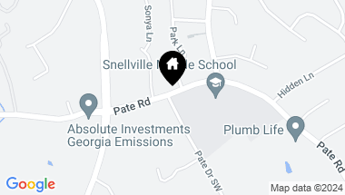 Map of 3125 Pate Road, Snellville GA, 30078