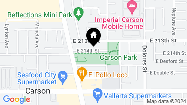 Map of 156 E 214th Street, Carson CA, 90745