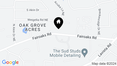 Map of 2656 Fairoaks Road, Decatur GA, 30033