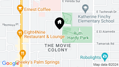 Map of 891 N Via Miraleste, Palm Springs CA, 92262