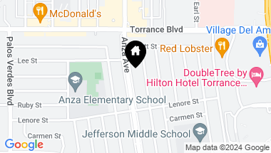 Map of 21322 Anza Avenue, Torrance CA, 90503