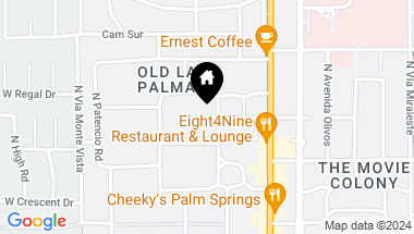 Map of 901 N Prescott Drive, Palm Springs CA, 92262