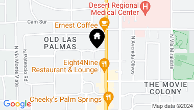 Map of 155 W Hermosa Pl Unit: 2, Palm Springs CA, 92262