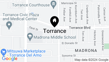 Map of 1405 Marcelina Avenue 108, Torrance CA, 90501