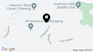 Map of 6141 E Garnet Circle, Anaheim Hills CA, 92807