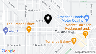 Map of 1104 Portola Avenue, Torrance CA, 90501