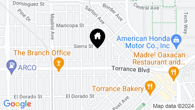 Map of 1020 Portola Avenue, Torrance CA, 90501