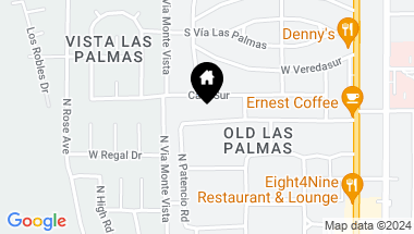 Map of 520 W Via Lola, Palm Springs CA, 92262
