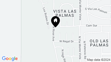 Map of 996 N Rose Avenue, Palm Springs CA, 92262