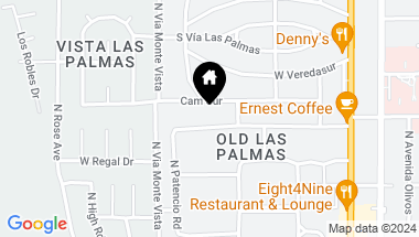 Map of 480 W Via Lola, Palm Springs CA, 92262