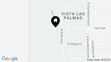 Map of 1147 Los Robles Drive, Palm Springs CA, 92262