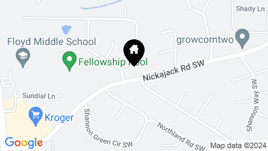 Map of 480 Nickajack Road SW, Mableton GA, 30126