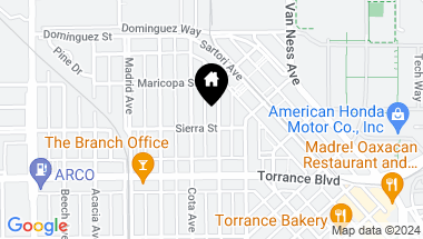 Map of 915 Portola Avenue, Torrance CA, 90501