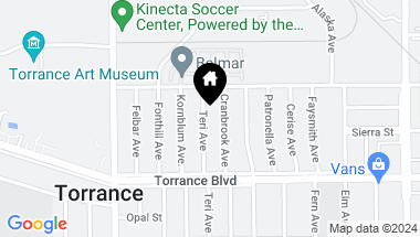 Map of 908 Teri Avenue, Torrance CA, 90503