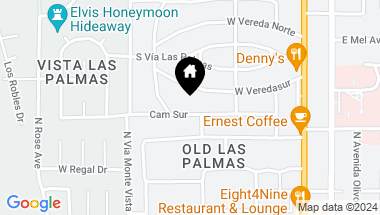 Map of 466 Camino Sur, Palm Springs CA, 92262