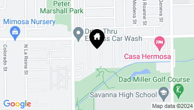Map of 523 N Harcourt Street, Anaheim CA, 92801