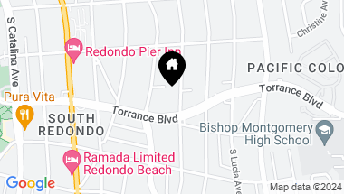 Map of 235 S Irena Avenue B, Redondo Beach CA, 90277
