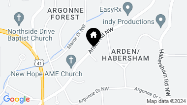 Map of 1 Arden Moor NW, Atlanta GA, 30305