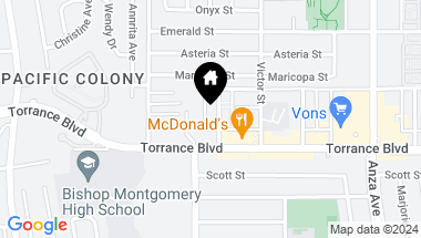 Map of 21103 Wood Avenue, Torrance CA, 90503