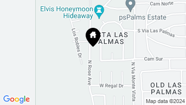 Map of 1148 N Rose AVE, Palm Springs CA, 92262