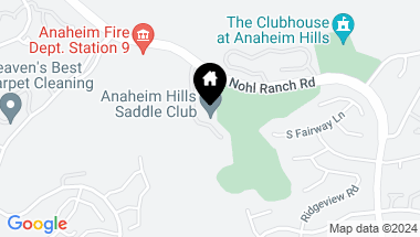 Map of 6352 Nohl Ranch Road E, Anaheim Hills CA, 92807