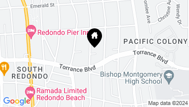 Map of 228 S Irena Avenue D, Redondo Beach CA, 90277