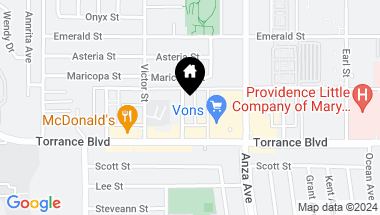 Map of 21024 Donora Avenue, Torrance CA, 90503
