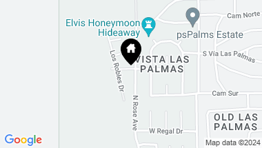 Map of 1189 N Rose Avenue, Palm Springs CA, 92262
