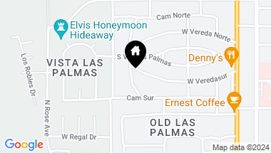 Map of 1184 Camino Mirasol, Palm Springs CA, 92262