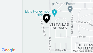 Map of 1020 W VIA VADERA, Palm Springs CA, 92262