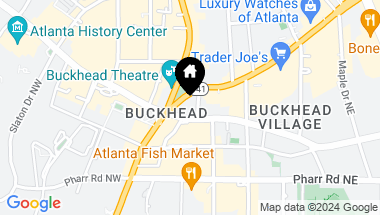 Map of 3107 Peachtree Road NE Unit 902, Atlanta GA, 30305