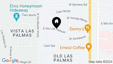 Map of 425 S Via Las Palmas, Palm Springs CA, 92262