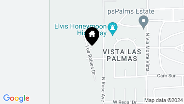Map of 1033 W Friar Court, Palm Springs CA, 92262
