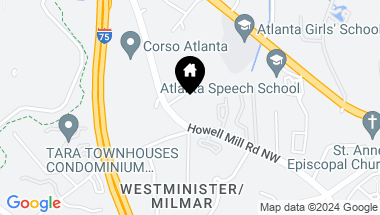 Map of 3101 Howell Mill Road NW Unit 217, Atlanta GA, 30327