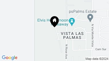 Map of 1287 Los Robles Drive, Palm Springs CA, 92262